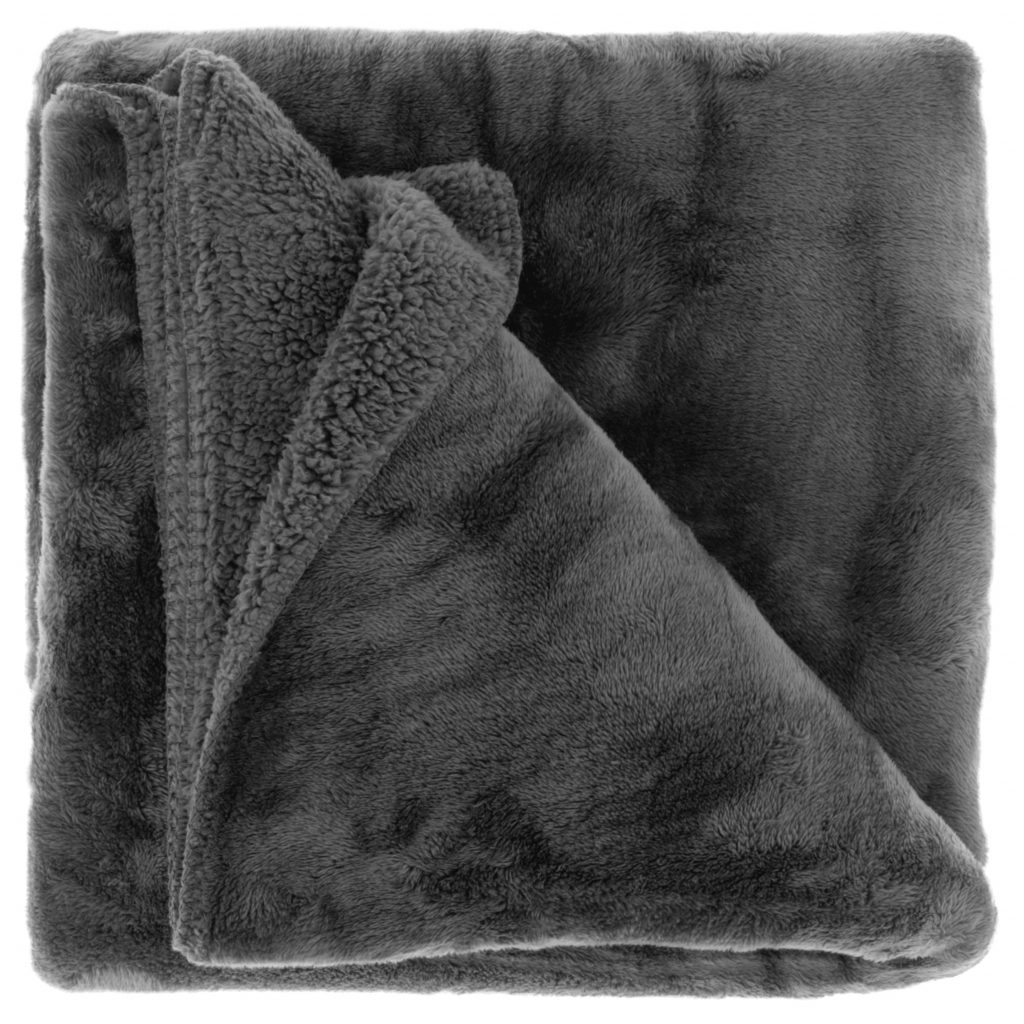 Heboučká hřejivá deka Torvah v tmavě šedé