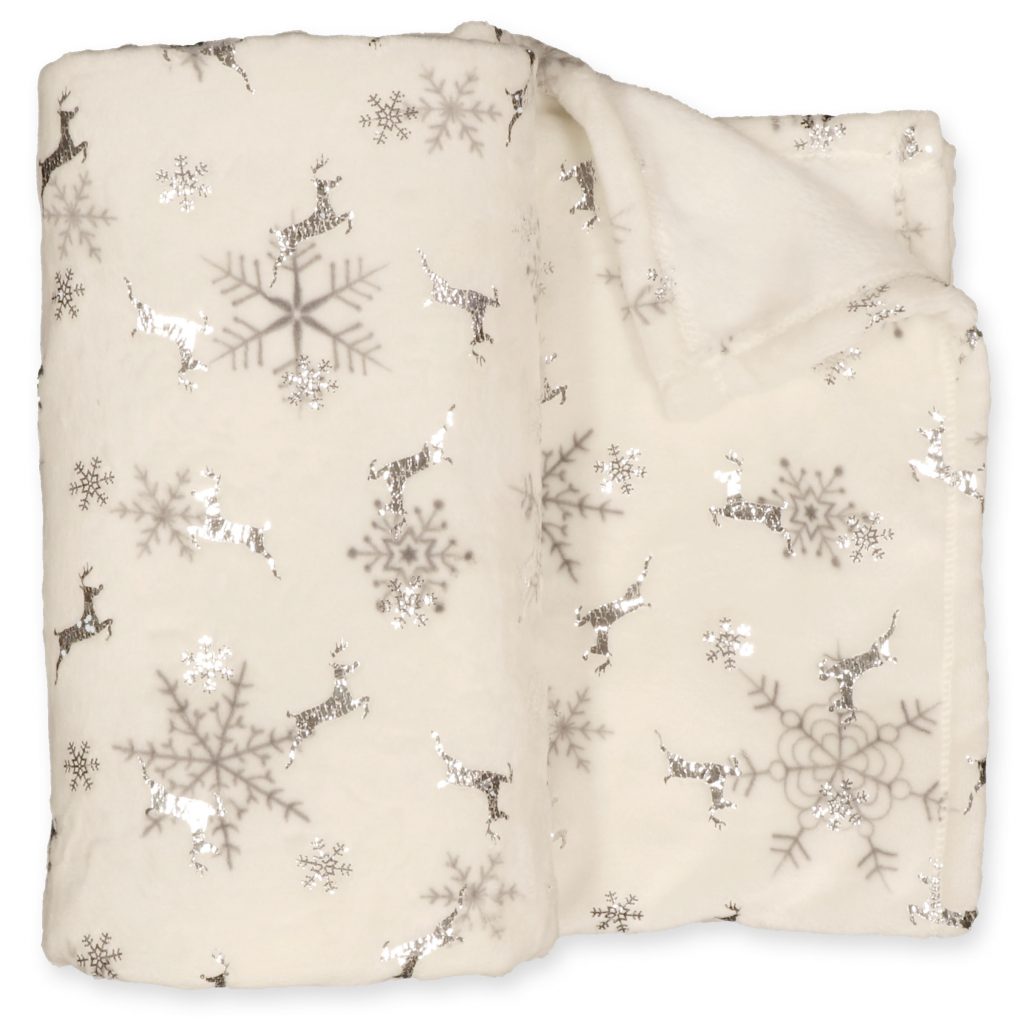 Vánoční deka Silver Snowflake