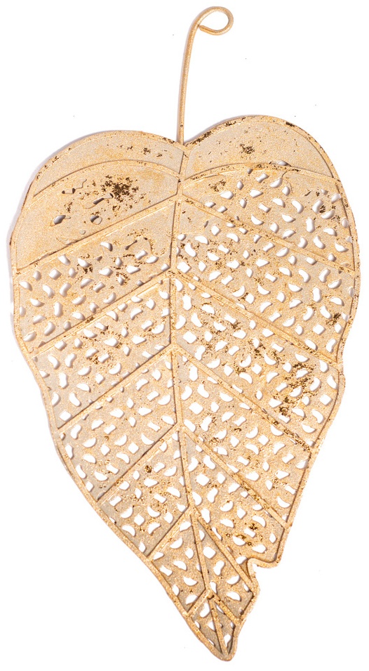 Kovový dekorativní list střední