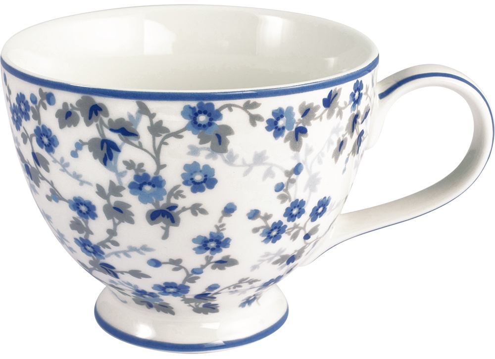 Porcelánový hrnek na čaj Monica Dusty Blue